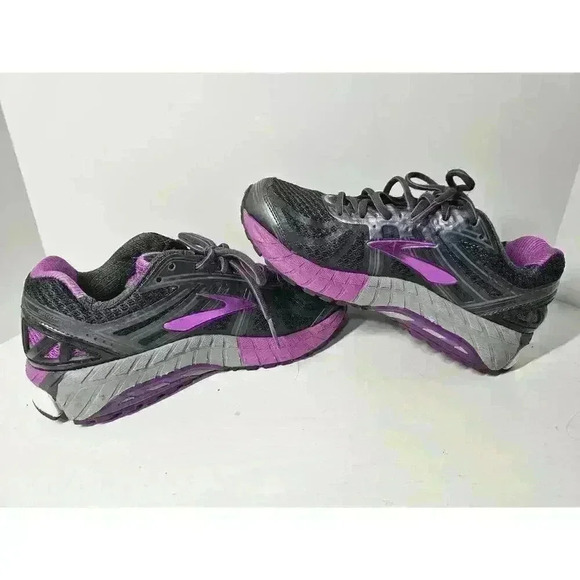 Brooks Ariel 16 Gray Purple Running Shoes Athletic Women's Size 7.5 Wide - Picture 7 of 8